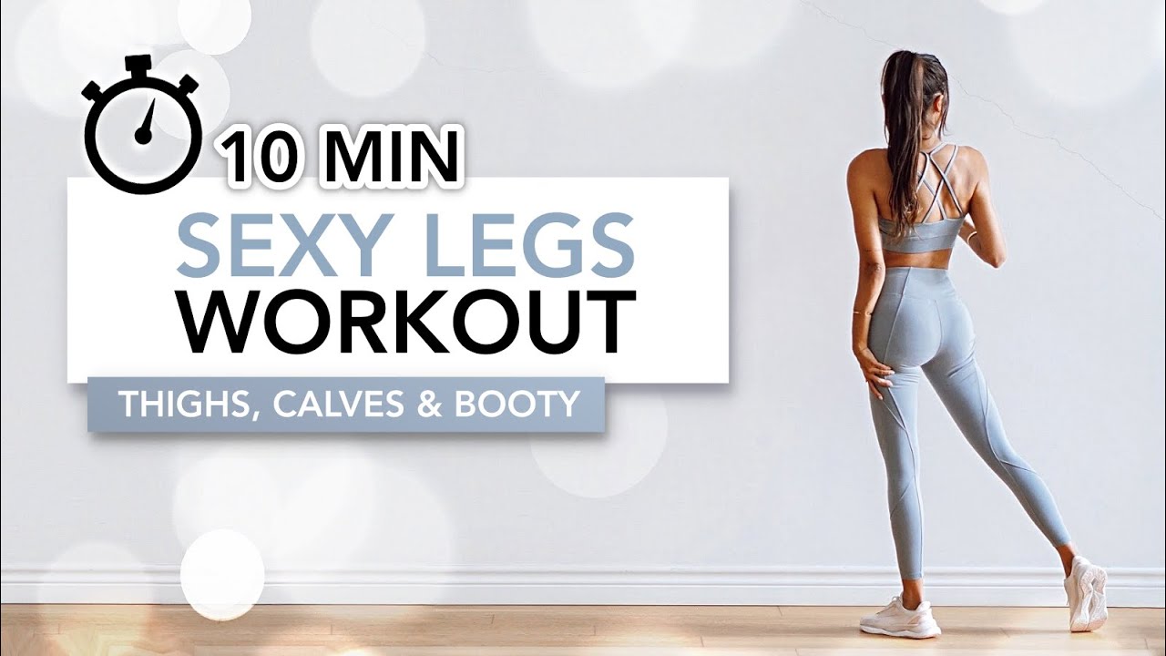 10 MIN SEXY LEGS WORKOUT (Thighs, Calves  Booty) | Eylem Abaci