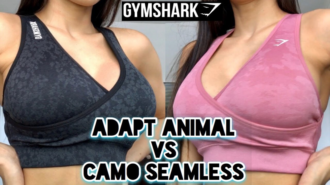Camo Seamless VS Adapt Animal Seamless Sports Bras | Review, Try on