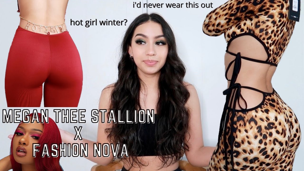Trying on the MEGAN THEE STALLION x FASHION NOVA collection *extra af*