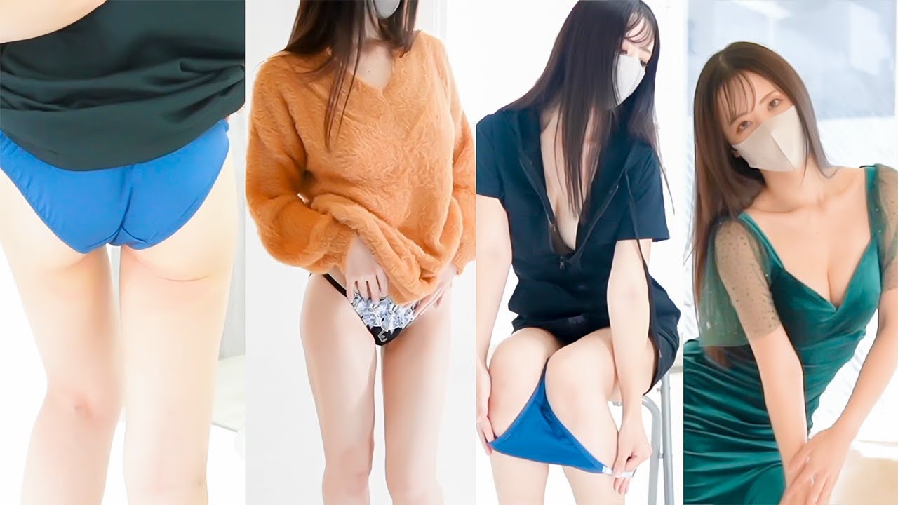 【 3 in 1】White background LOOKBOOK 맛있는 소녀들 Luxury Girl Try On haul Underwear 직캠 Ai 실사 룩북