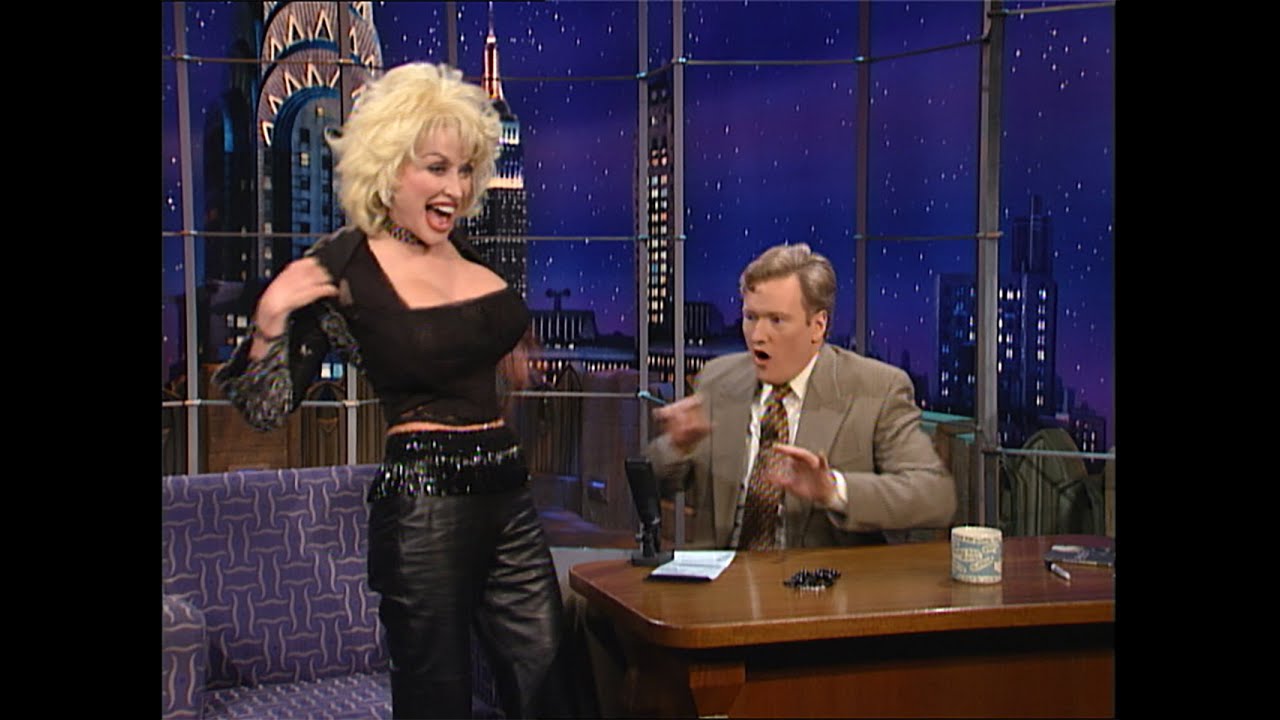 Dolly Parton Does a Striptease   Late Night with Conan O’Brien