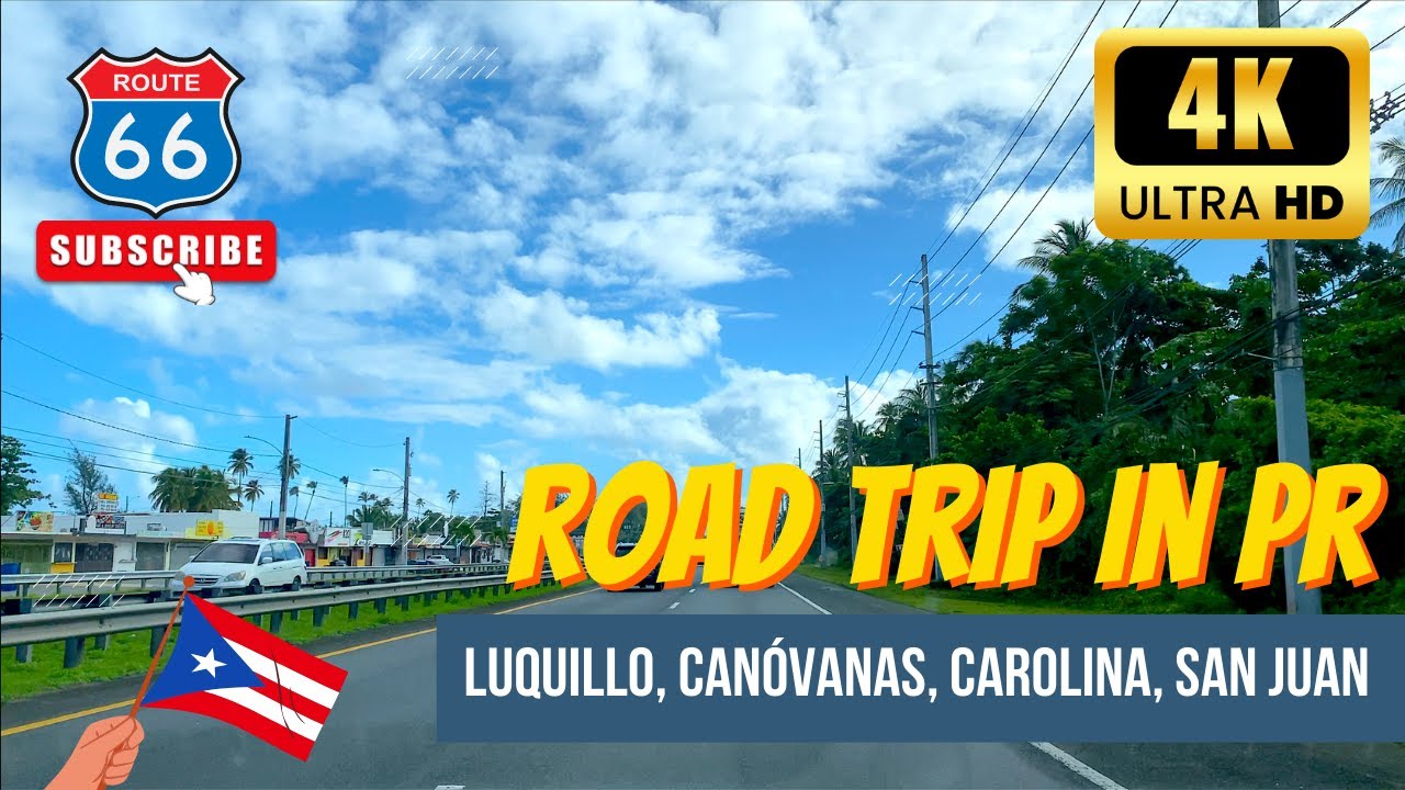 4K SPECTACULAR ROAD TRIP DRIVING IN PUERTO RICO - LUQUILLO & MORE