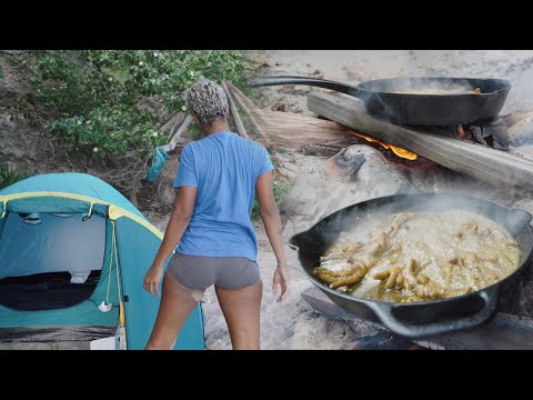 Outdoor Cooking Jamaican Dinner | SURVIVAL CHALLENGE