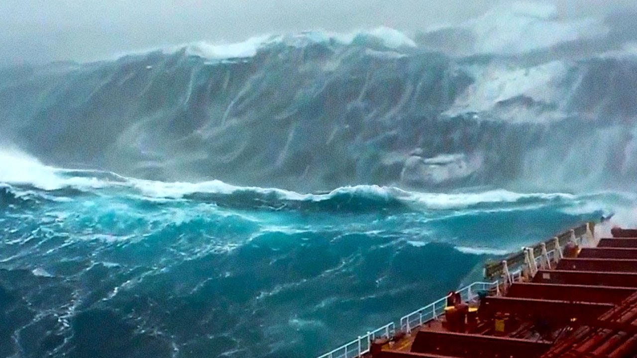 Man Films His Last Seconds Before The WAVE Hits!