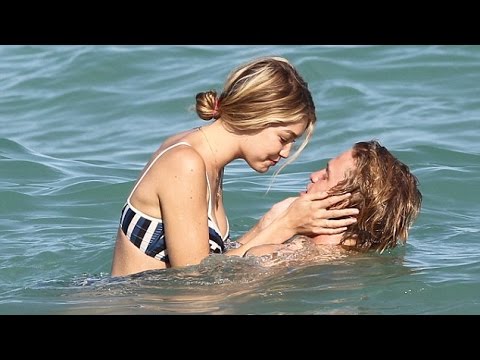 Gigi Hadid and Cody Simpson shared a tender moment in Miami, Florida. March 2015