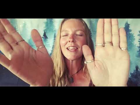 Cosmic Reiki ASMR | THROAT Chakra Healing | Hand Movements | Soft Spoken | Crystals