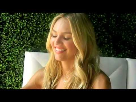 Candice Swanepoel Interview at Victoria's Secret Very Sexy Tour in Miami