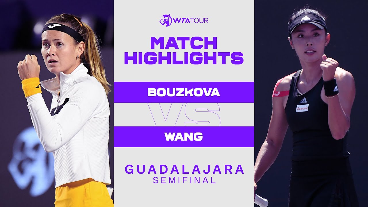 marie bouzkova,Marie Bouzkova vs. Qiang Wang | 2022 Guadalajara Semifinals | WTA Match Highlights