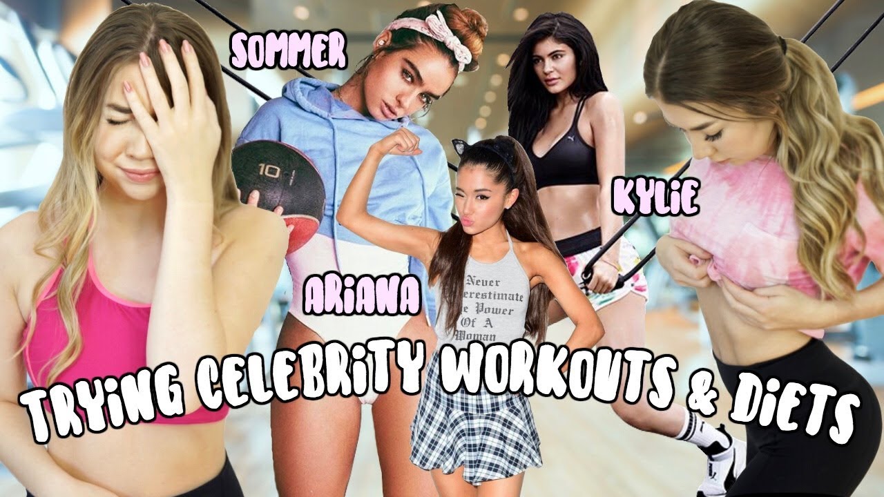 Trying Instagram Celebrity Workouts & Diets For A Week! Ariana Grande, Kylie Jenner & More!