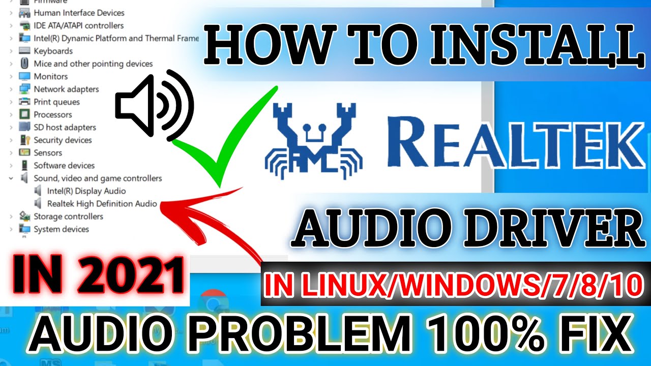 HOW TO INSTALL REALTEK HİGH DEFİNİTİON AUDİO DRİVER WİNDOWS 10 | FULL TUTORİAL IN HİNDİ | 2021