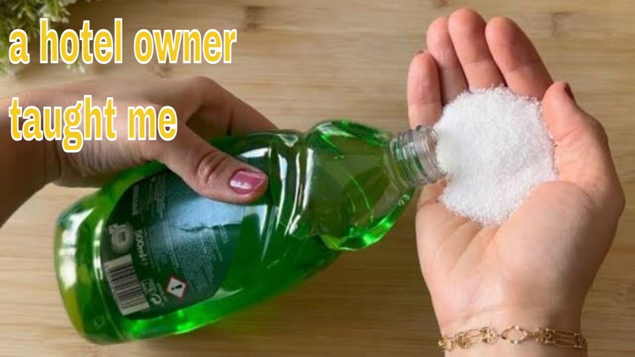 Mix detergent with SALT   You will not believe the incredible result