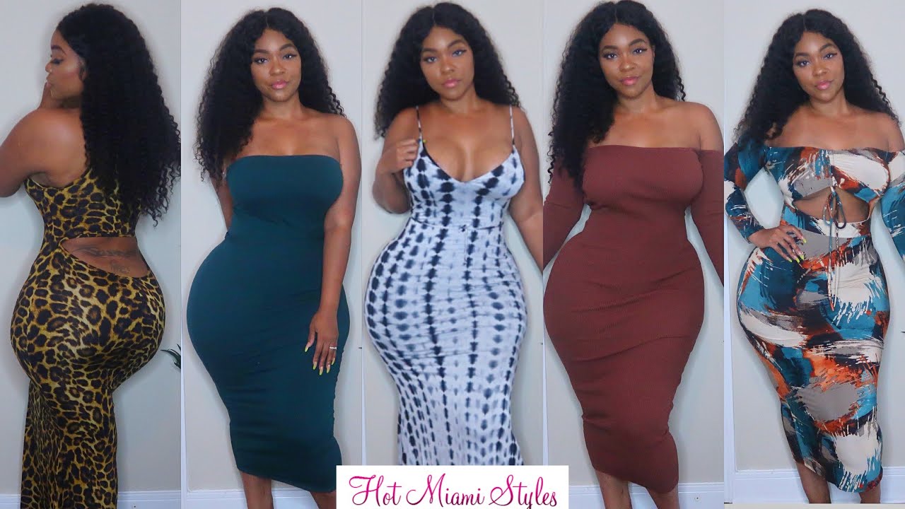 HOT MIAMI STYLES DRESSES TRY ON HAUL | Gina Jyneen