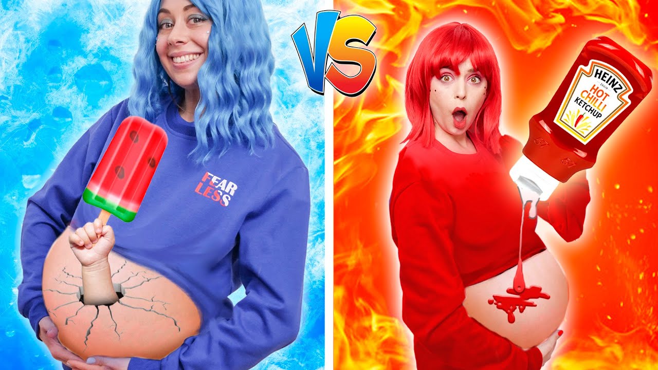 HOT PREGNANT VS COLD PREGNANT! FUNNY PREGNANCY SİTUATİONS BY GOTCHA! #1