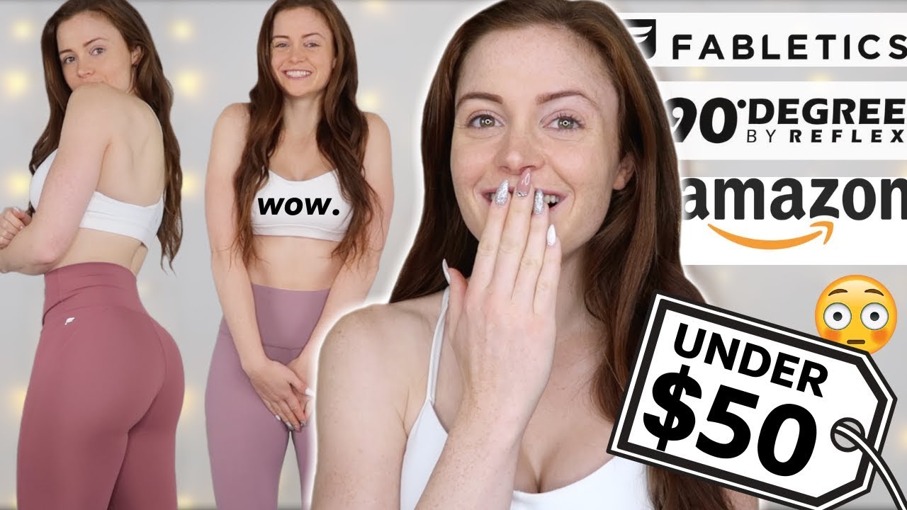 AFFORDABLE LEGGINGS TRY-ON HAUL (*shook*) | Amazon, 90 Degree, Fabletics, & More