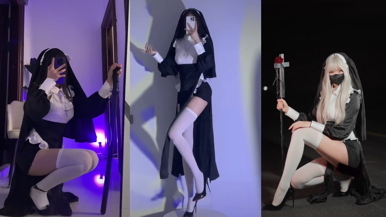 Nun Cosplay Tik Tok China Compilation