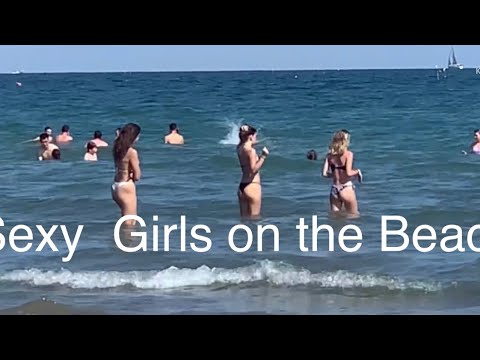 Hot Bikini Girls On The Beach