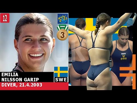 Emilia NILSSON GARIP Diving (SWE) KYIV 2021 Springboard 1M 403B 105B 305C 5333D UK220 #Avatskull