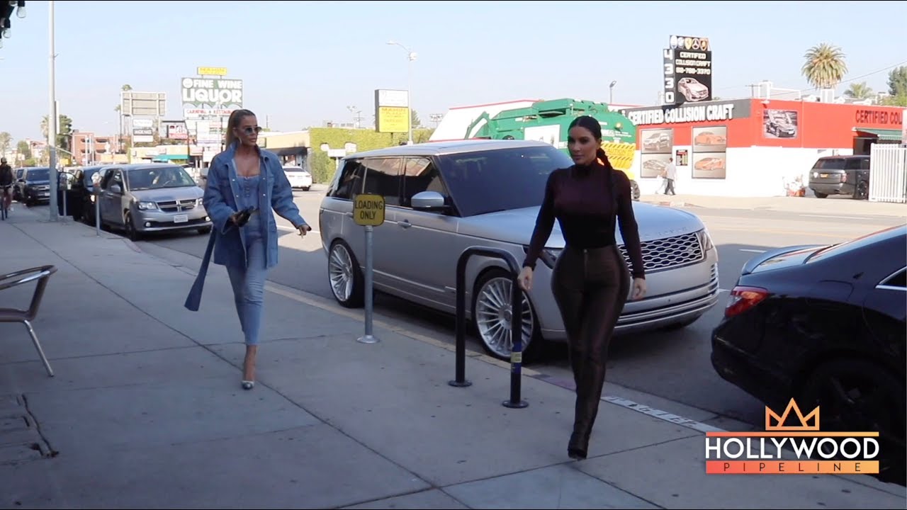 Kim and Khloe Kardashian Go Shopping at Sap and Honey in Sherman Oaks