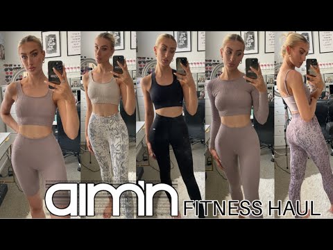 LOOK THE BEST IN THE GYM!! Aimn WORKOUT GEAR Haul!