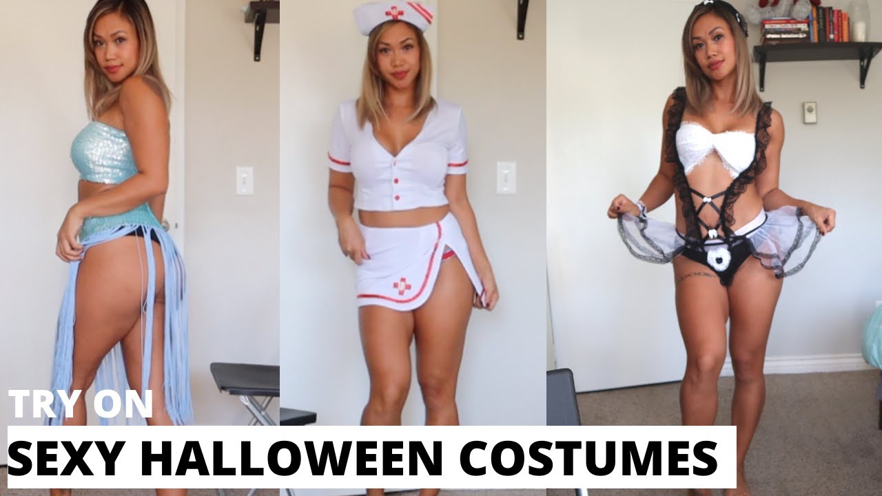 TRYING ON SEXY HALLOWEEN COSTUMES | AMICLUBWEAR