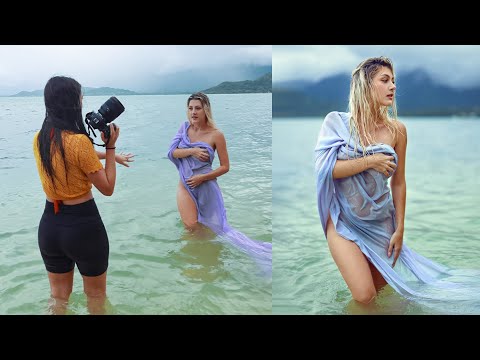 Natural Light Beach Photoshoot, How to Use Props, Behind The Scenes