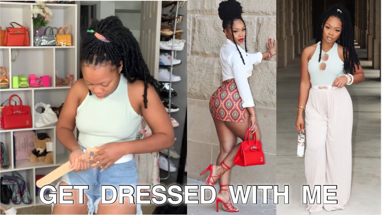 Get Dressed With Me | Styling Outfits For Instagram Pictures | Cute Summer Outfit Ideas