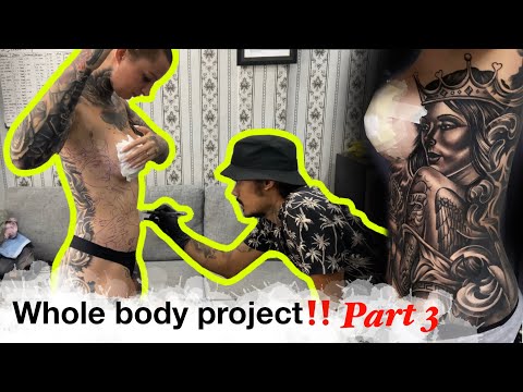 Sexy GirlIn Full Body Tattoo‼️ Part 3.