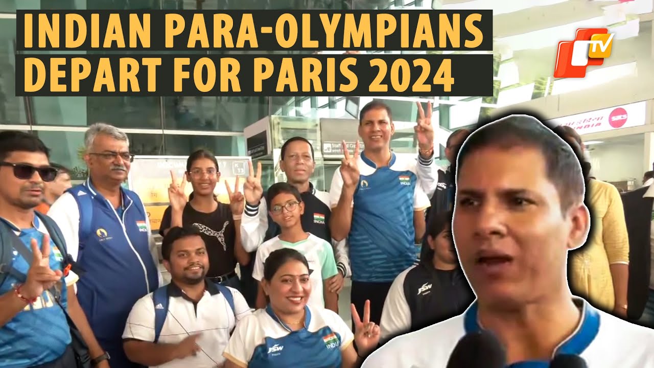 Indian Athletes Depart for Paralympic Games  To Be Held in Paris