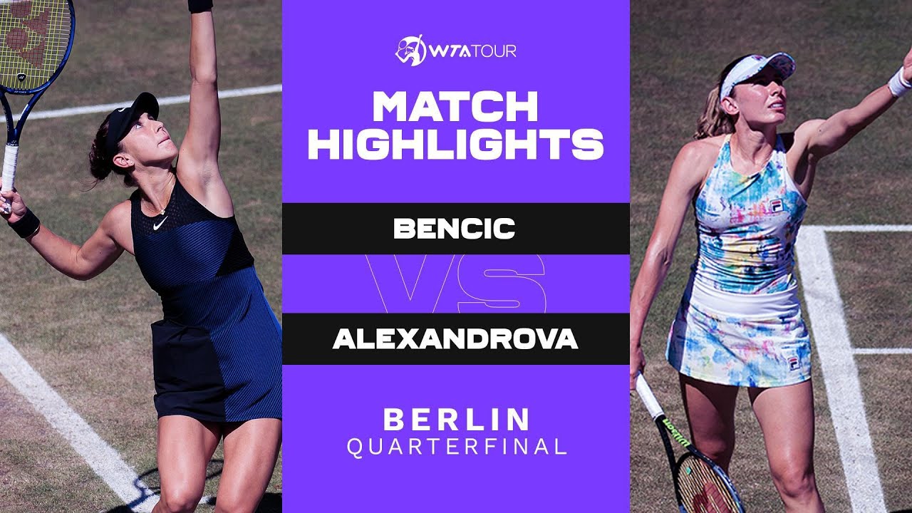 BELİNDA BENCİC VS. EKATERİNA ALEXANDROVA | 2021 BERLİN QUARTERFİNAL | WTA MATCH HİGHLİGHTS
