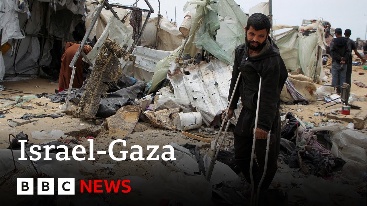 Israel denies deadly Rafah strike on displacement camp | BBC News
