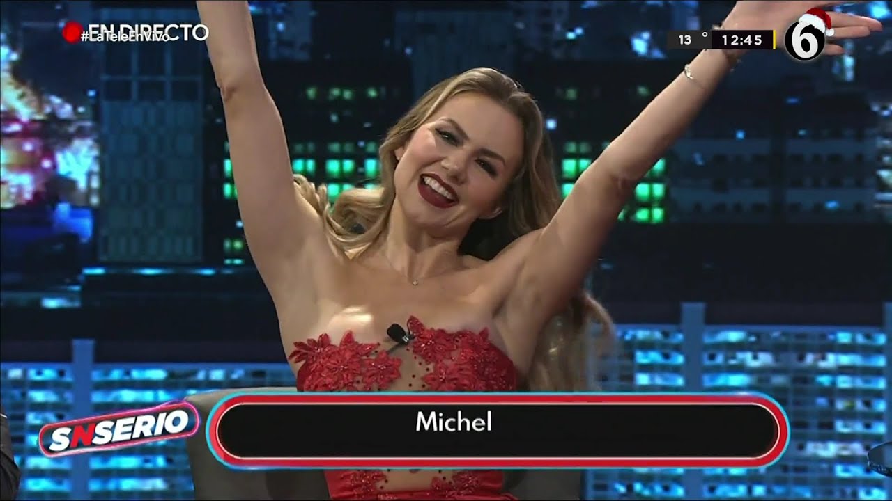 Michelle Vieth en sexy minivestido rojo transparente HD