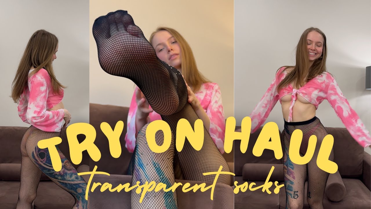 Try On Haul | Black fishnet tights | Baby Riley | See Through