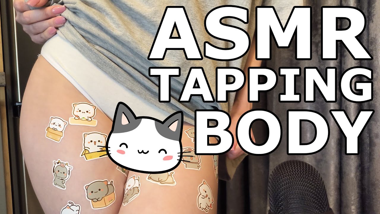 ASMR Body Tapping  Triggers | Stickers Sounds | No Talking