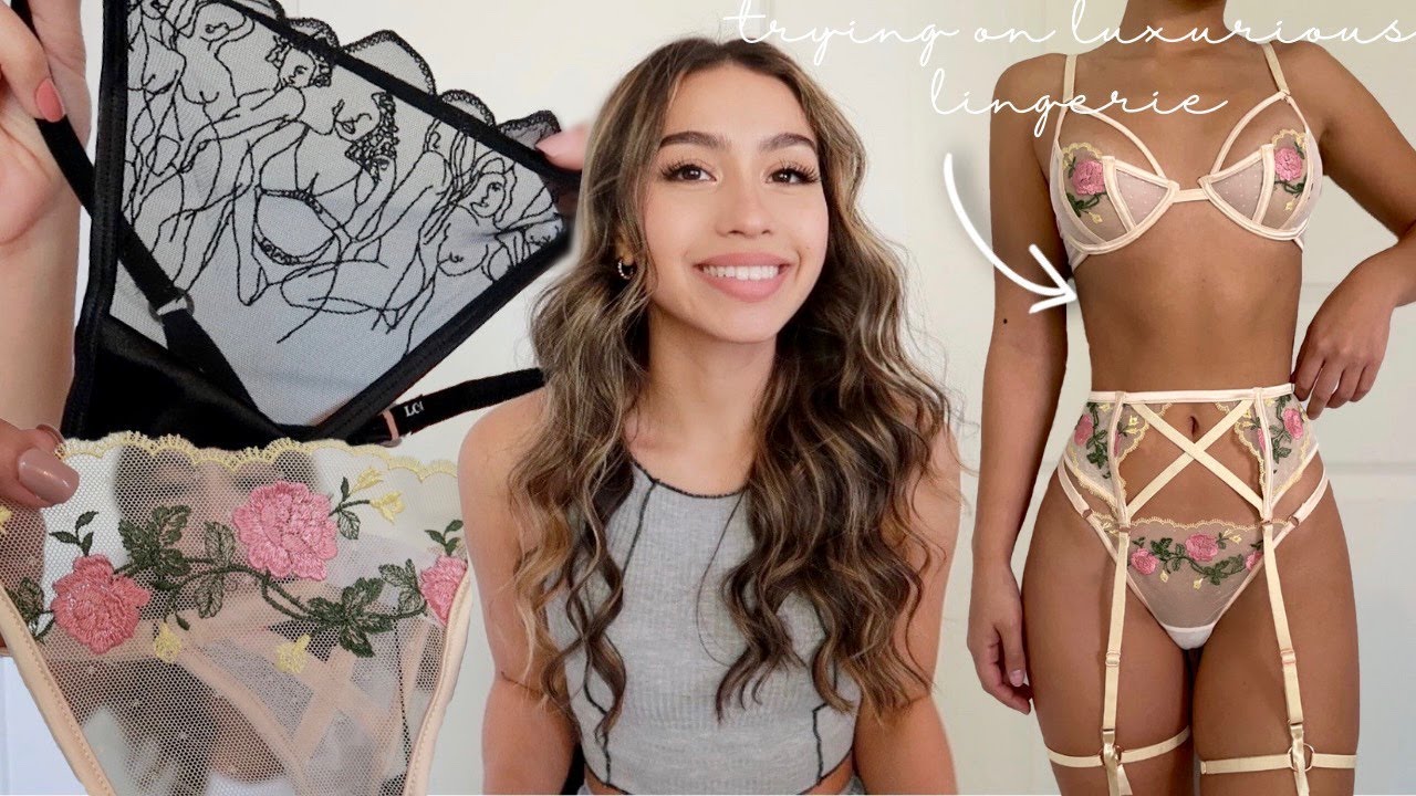 Trying on luxurious lingerie for fun | Lounge