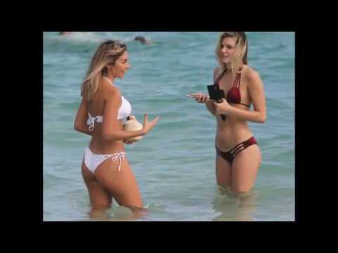 Chantel Jeffries in White Bikini on Miami Beach