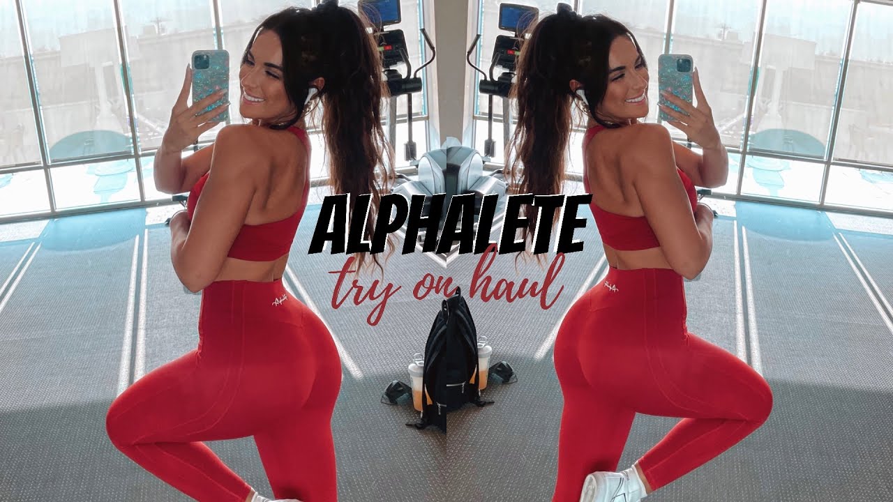 alphalete try on haul revıew || pulse collection || brand new leggings  shorts!!!