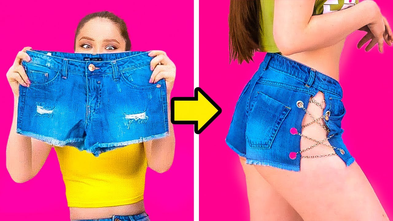 UPGRADE YOUR OLD CLOTHES! 33 CLOTHES TRANSFORMATİON IDEAS