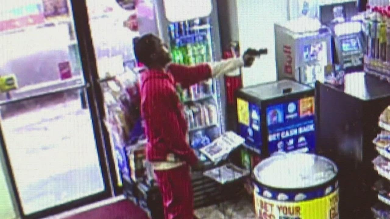Surveillance video captures gas station shooting