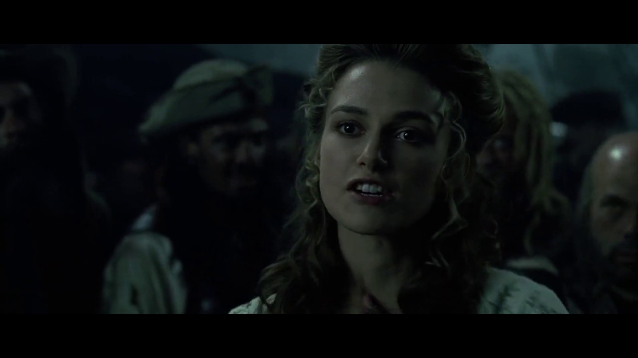 PİRATES OF THE CARİBBEAN: THE CURSE OF THE BLACK PEARL/BEST SCENE/GEOFFREY RUSH/KEİRA KNİGHTLEY