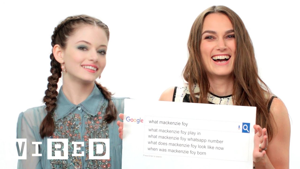 Keira Knightley & Mackenzie Foy Answer the Web's Most Searched Questions | WIRED