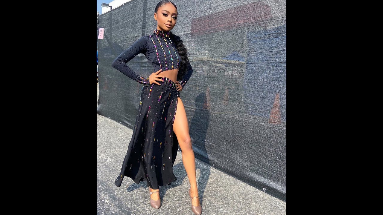 Skai Jackson dancing and looking like a queen