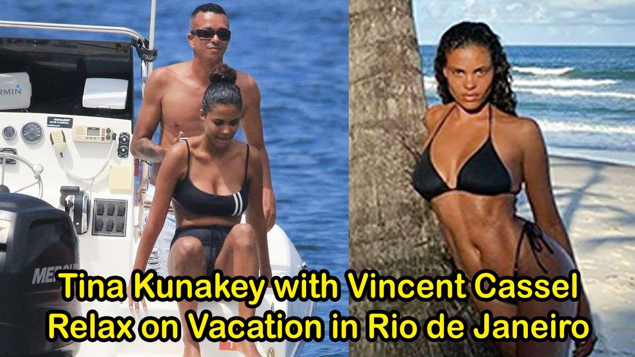 Tina Kunakey with Vincent Cassel Relax on Vacation in Rio de Janeiro