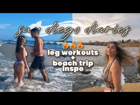 leg workouts + beach trip inspo | san diego diaries
