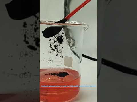 #Activated Carbon   Look,the magical activated carbon powder experiment