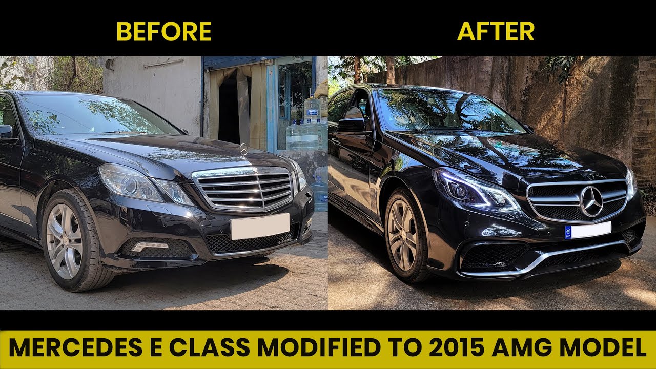 Mercedes E Class modified to Mercedes AMG 2015 model