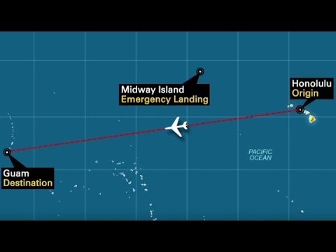 Disturbing odor diverts flight to Midway island