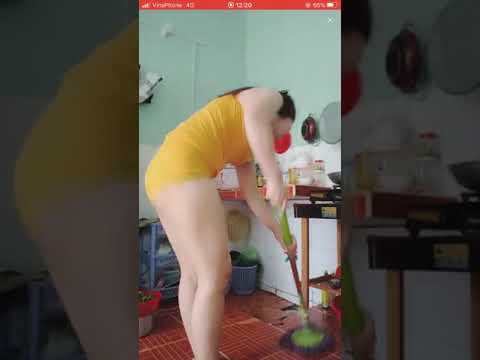 Sexy girl doing housework - Housewife Asian 05