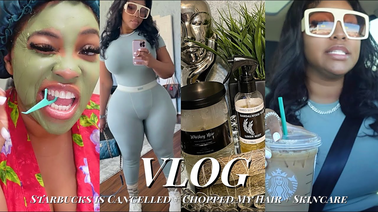 I RUINED MY NATURAL HAIR • STARBUCKS IS CANCELLED • SHAVED MY FACE | VLOG | Gina Jyneen
