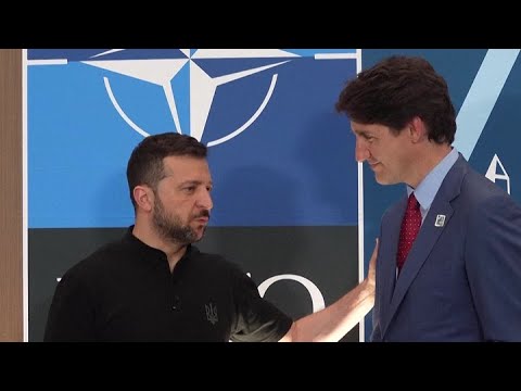 Zelenskyy meets with Trudeau at NATO