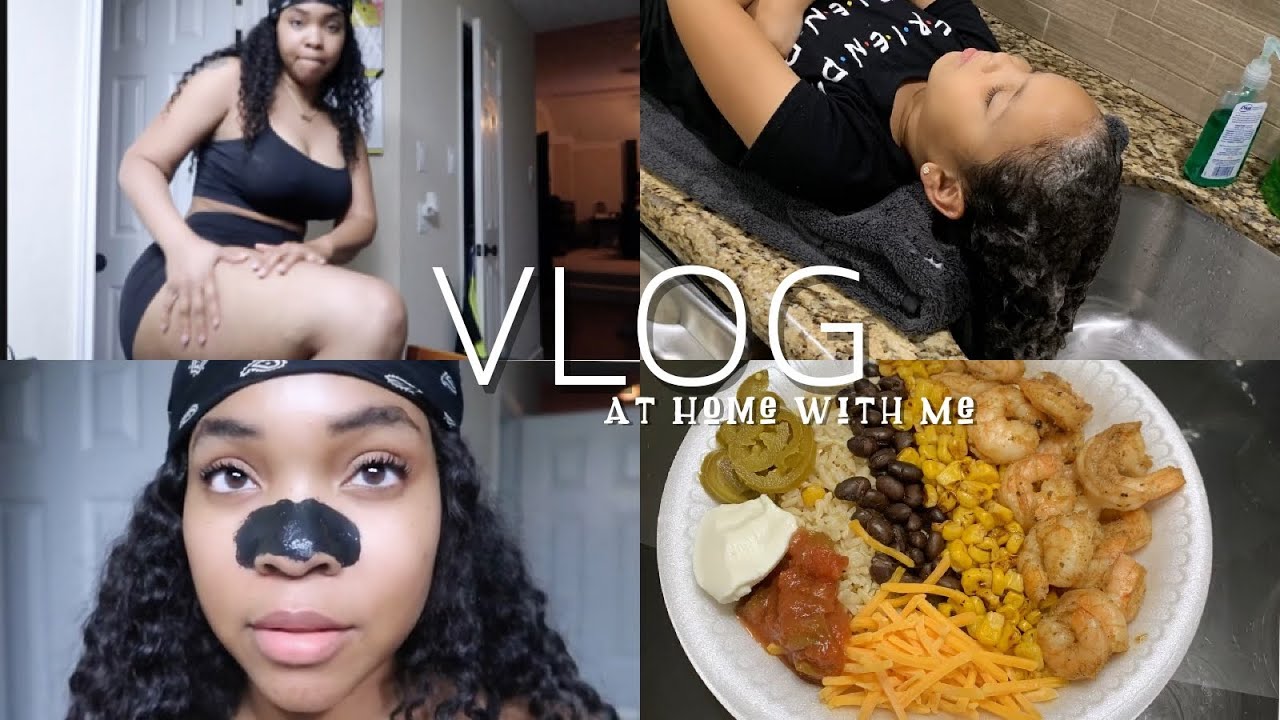 TRYING TO STAY PRODUCTIVE AT HOME | Wash Day | Skincare | Cook With Me | Gina Jyneen ????